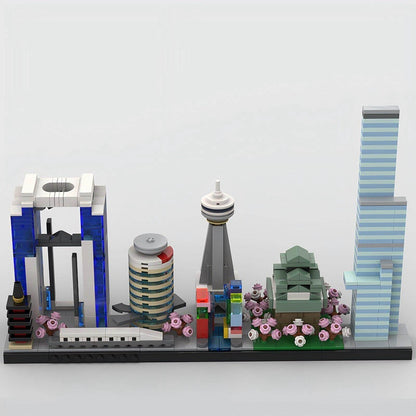 Osaka Skyline Japan City Building Kit | LEGO-Compatible MOC - 1