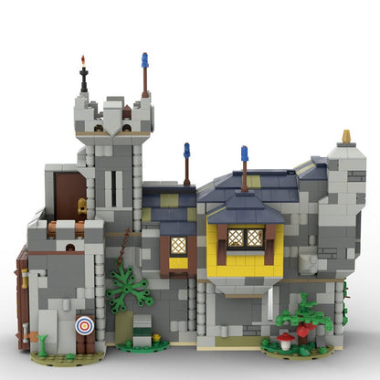 Outpost Castle MOC Building Kit | Medieval Fortress Architecture Model - 1