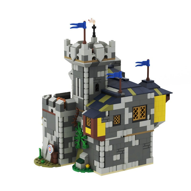 Outpost Castle MOC Building Kit | Medieval Fortress Architecture Model - 2