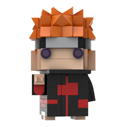 pain akatsuki brickheadz building set | naruto moc - 1
