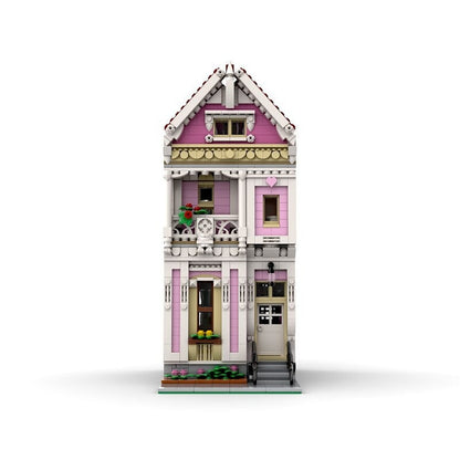 Painted Lady House MOC Building Kit | Colorful Victorian Architecture Model - 2