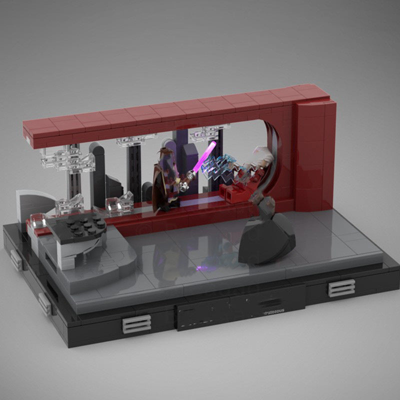 palpatine's arrest diorama building set | star wars | moc-112076 - 2