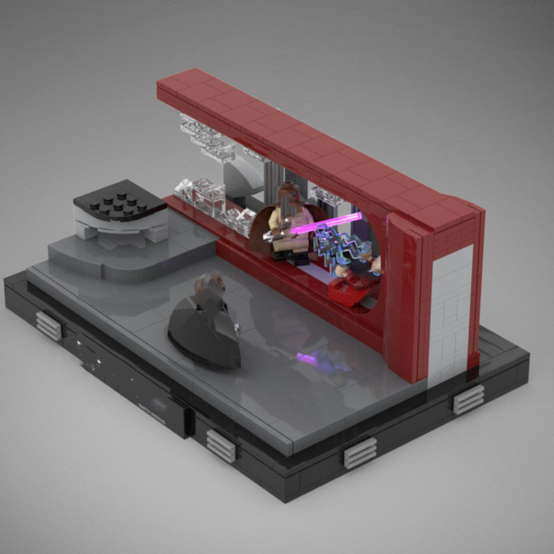 palpatine's arrest diorama building set | star wars | moc-112076 - 3