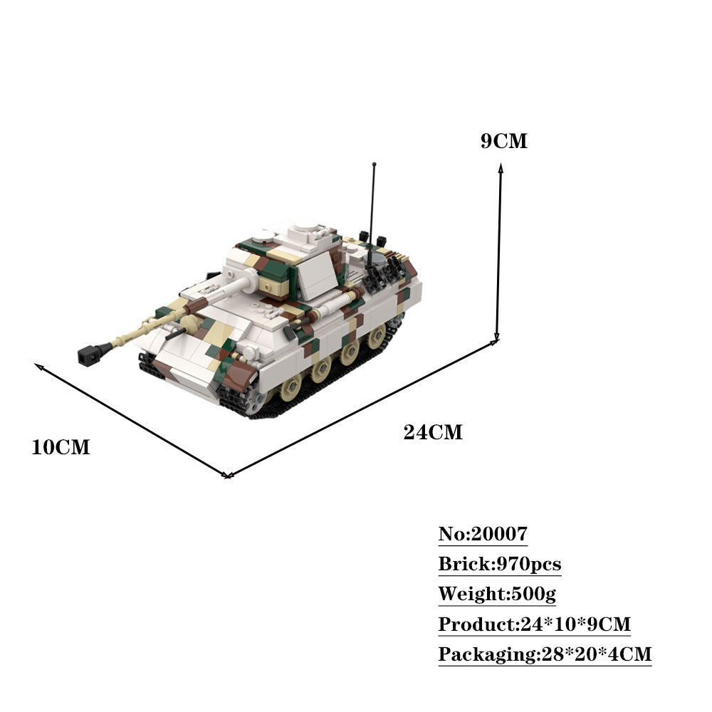 Panther G German Tank Building Kit | WWII | LEGO-Compatible MOC - 4