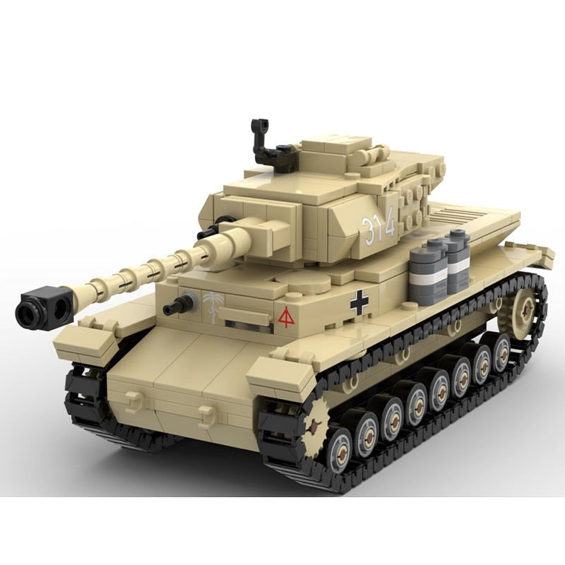 Panzer IV Ausf G Tank MOC Building Kit | WWII Medium Tank Model - 2