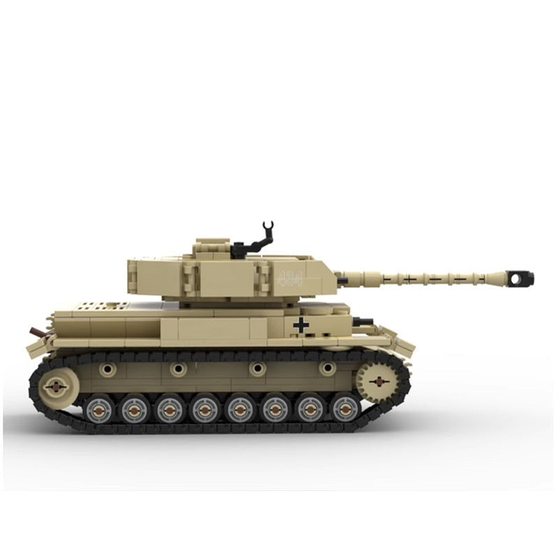 Panzer IV Ausf G Tank MOC Building Kit | WWII Medium Tank Model - 7