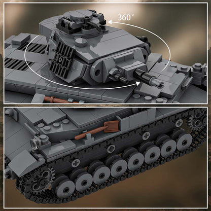 Panzer IV D Tank Building Kit | LEGO-Compatible MOC - 4