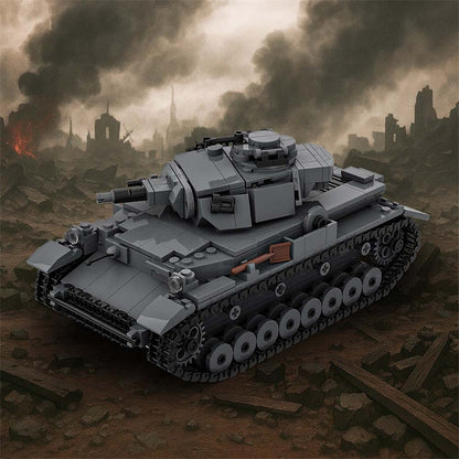 Panzer IV D Tank MOC Building Kit | WWII Medium Tank Model - 2