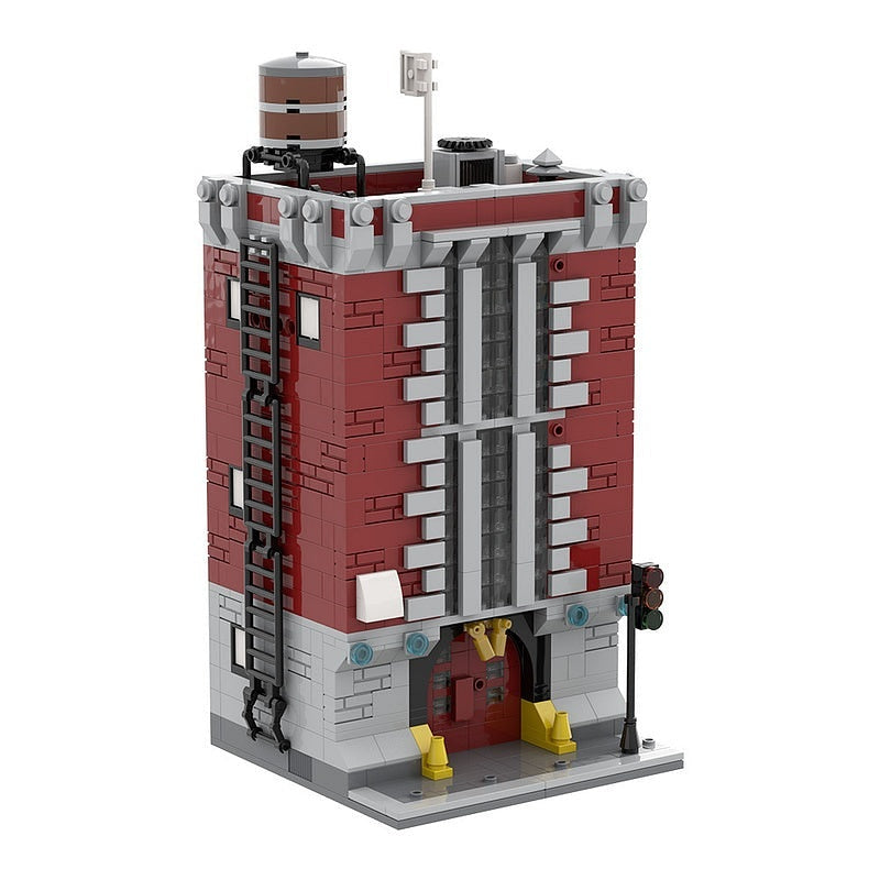 Paranormal Firehouse HQ MOC Modular Building Kit | Haunted Architecture - 6