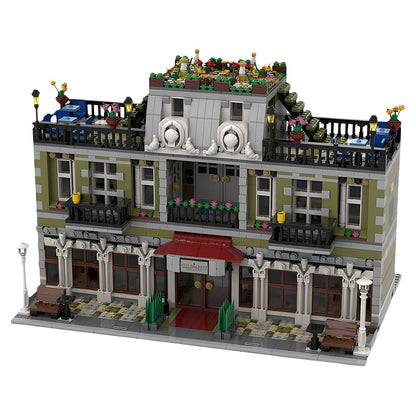 Parisian Garden Hotel Modular MOC Building Kit - 4