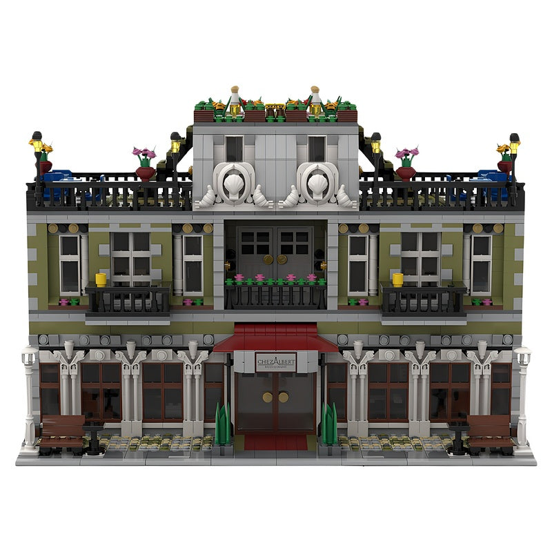 Parisian Garden Hotel Modular MOC Building Kit - 5