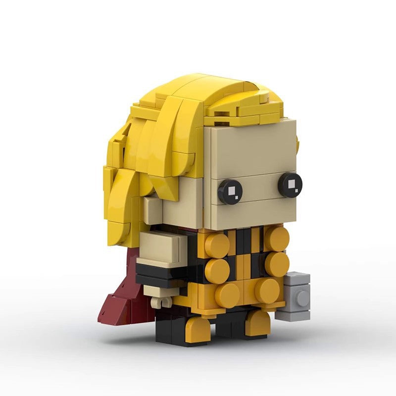 party thor brickheadz building set | marvel | moc-106333 - 4