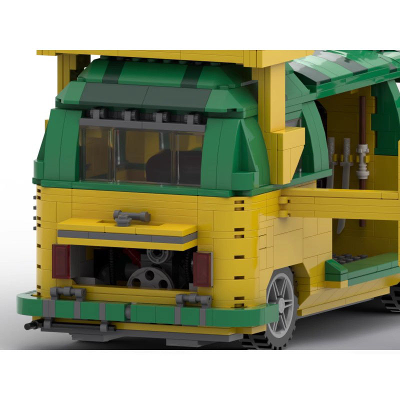 party wagon building set | tmnt | moc-152142 - 3