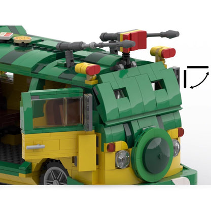 party wagon building set | tmnt | moc-152142 - 5
