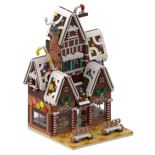 Pastry Shop Building Kit | Winter Village | LEGO-Compatible MOC - 1