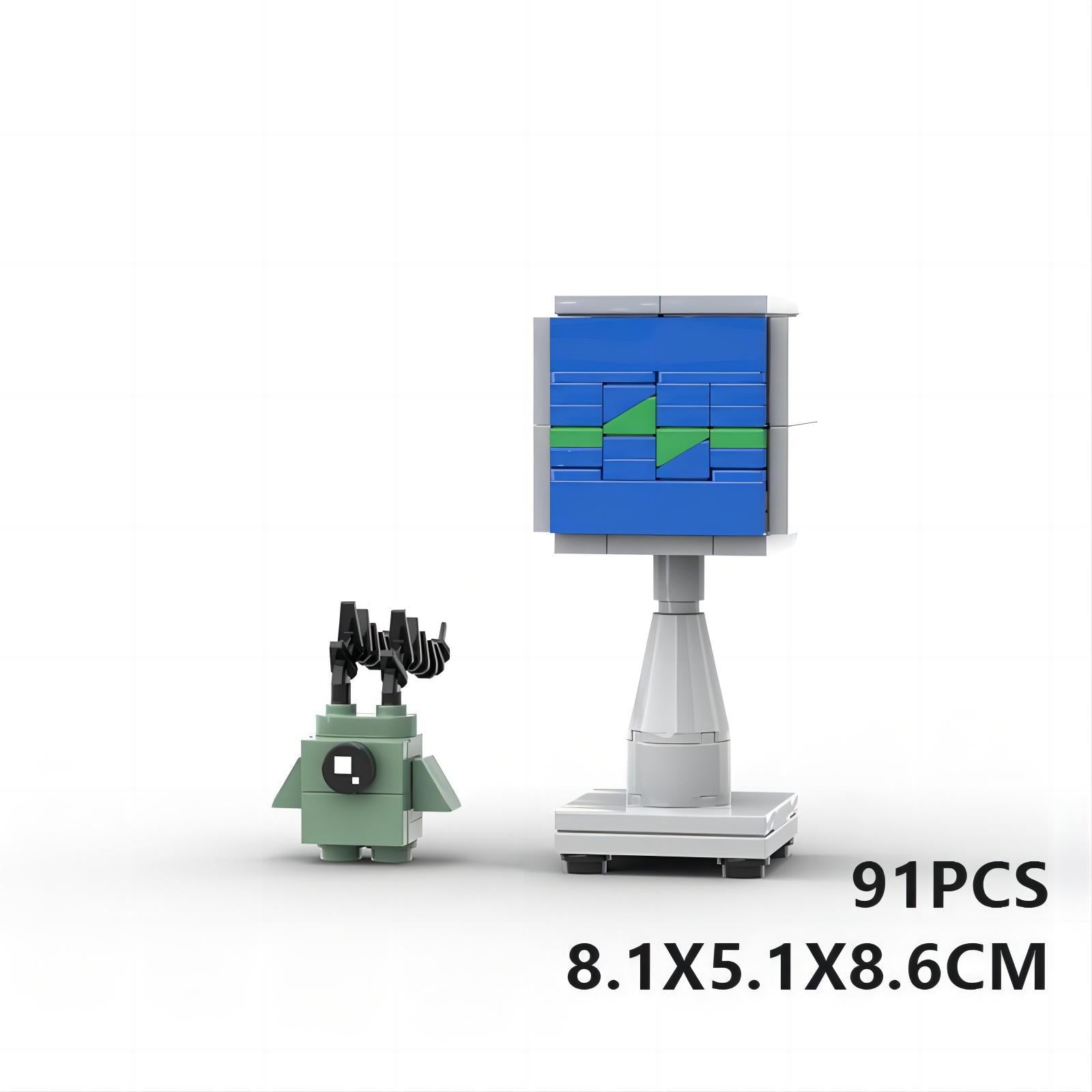 patrick star brickheadz building set | spongebob | lego-compatible - 2