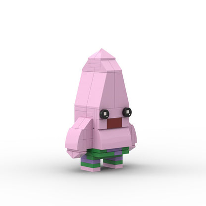 patrick star brickheadz building set | spongebob | lego-compatible - 3