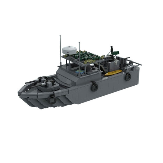 Patrol Boat River PBR Building Kit | LEGO-Compatible MOC - 1