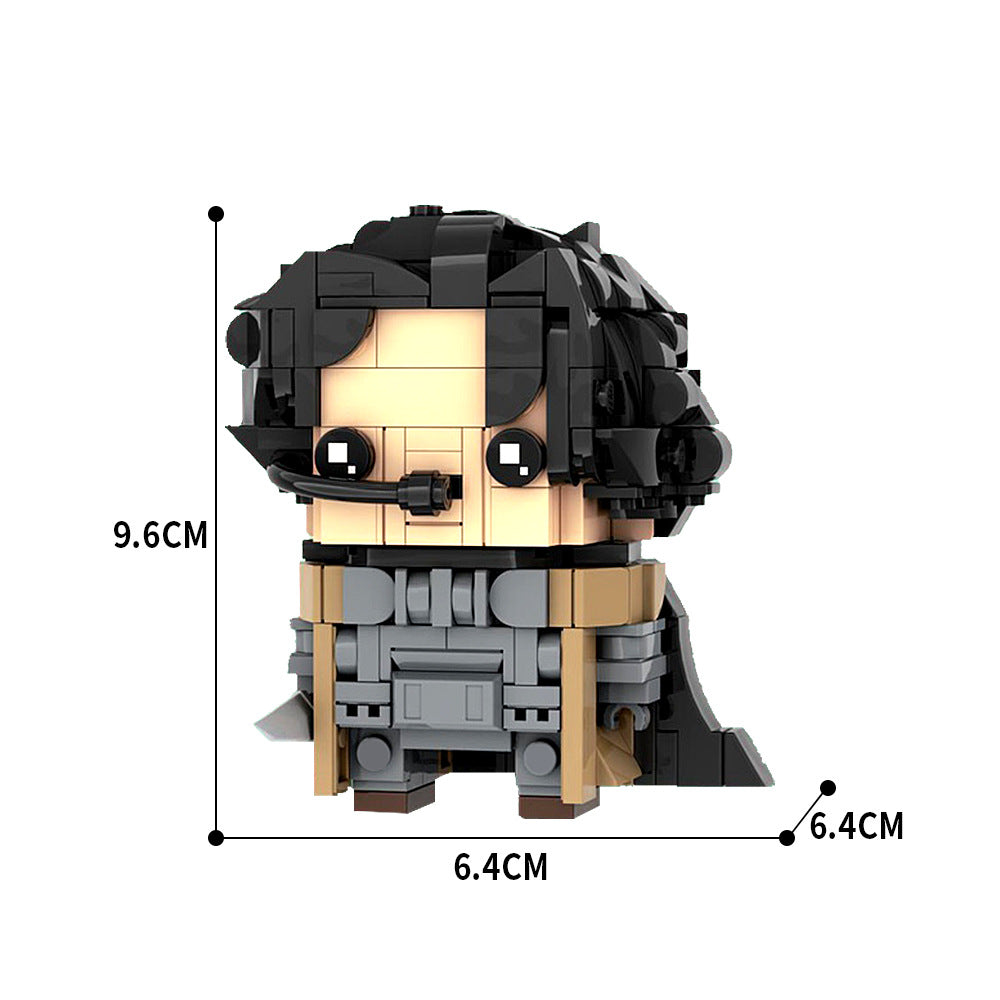 paul atreides brickheadz building set | dune | moc-178097 - 3