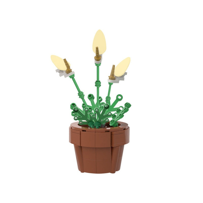 Peace Lily MOC Building Kit | Botanical Flower Display Model - 1