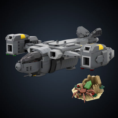 pelican-1 extraction shuttle building set | helldivers 2 | lego compatible - 1