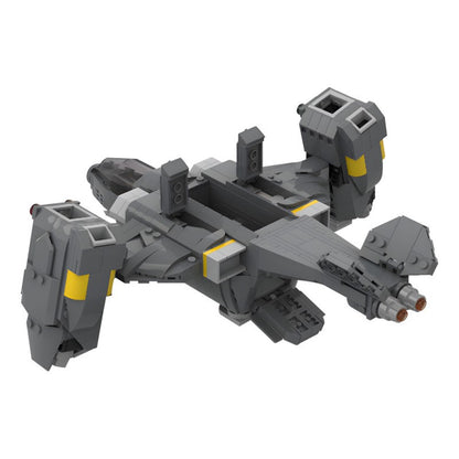 pelican-1 extraction shuttle building set | helldivers 2 | lego compatible - 3