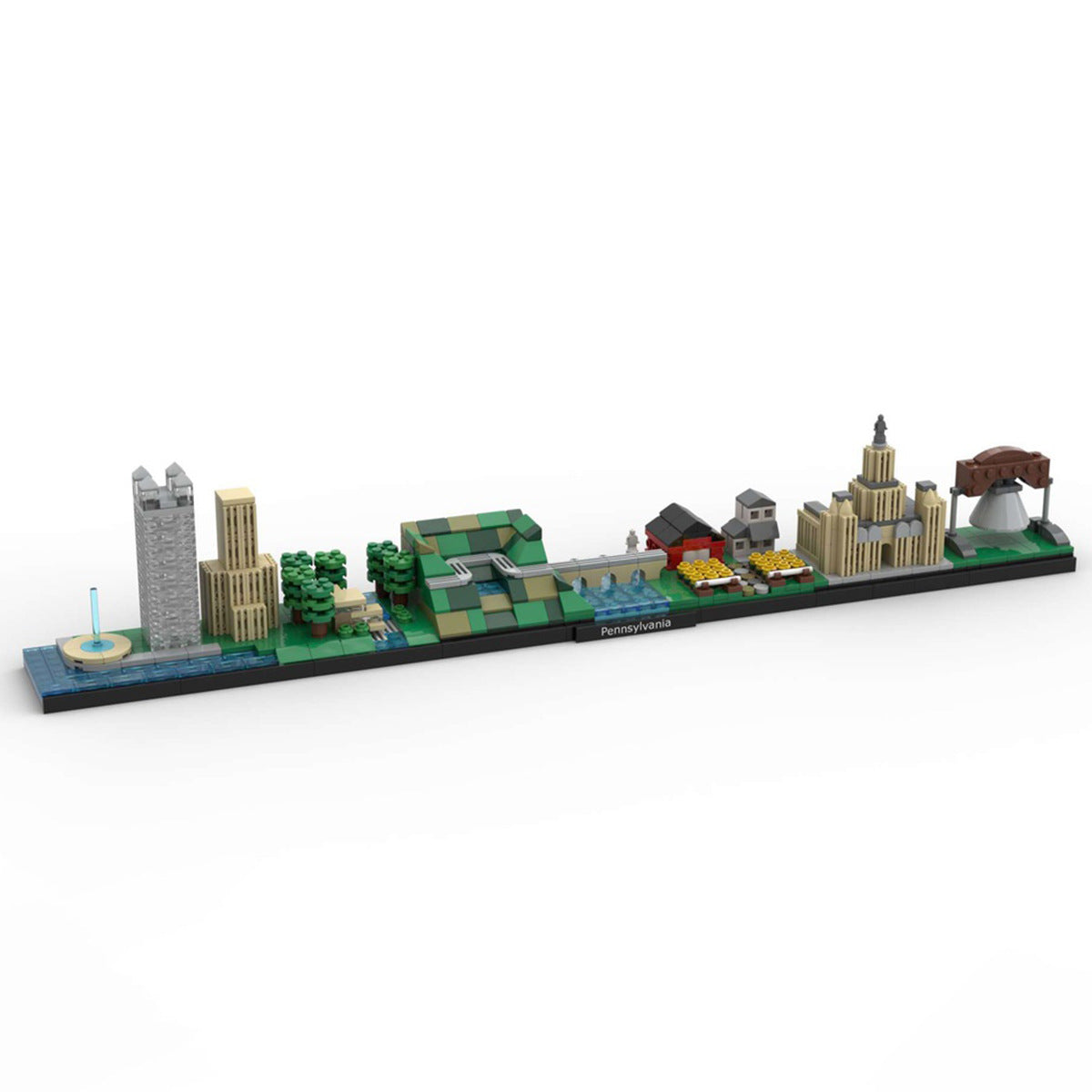 pennsylvania skyline building kit | moc-75382 - 1