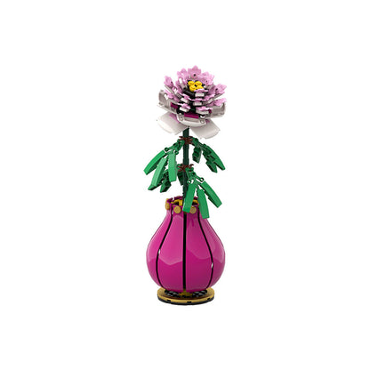 Peony Flower Building Kit | LEGO-Compatible MOC - 3