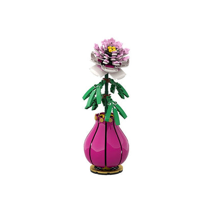 Peony Flower MOC Building Kit | Botanical Floral Display Model - 1