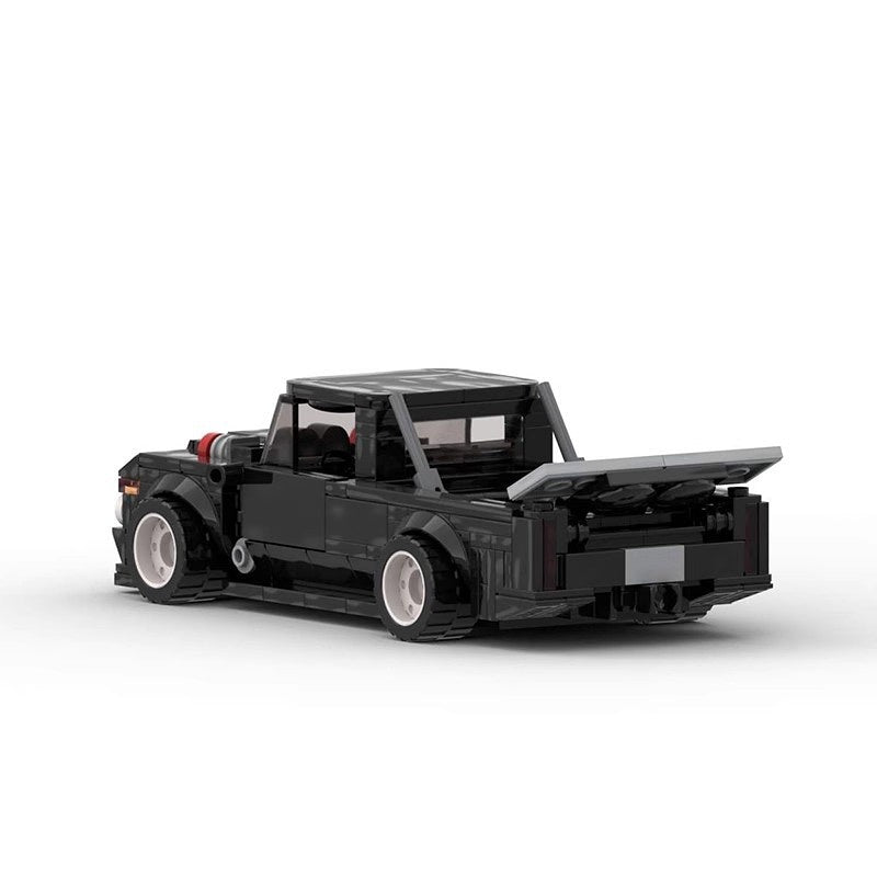 Performance Drift Pickup Truck Building Kit | 8 wide LEGO-Compatible MOC - 4