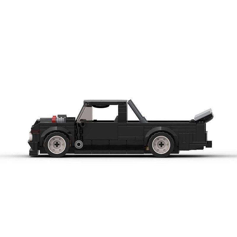 Performance Drift Pickup Truck MOC Building Kit | 8-Wide Vehicle Model - 3