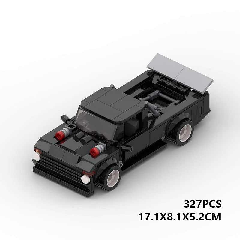 Performance Drift Pickup Truck MOC Building Kit | 8-Wide Vehicle Model - 6