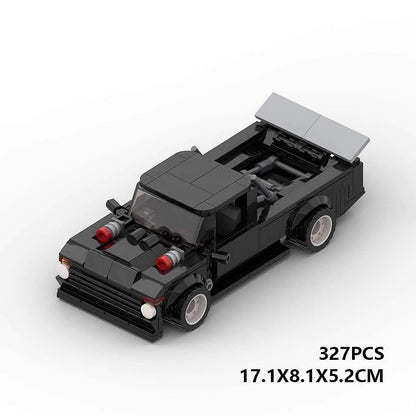 Performance Drift Pickup Truck MOC Building Kit | 8-Wide Vehicle Model - 6