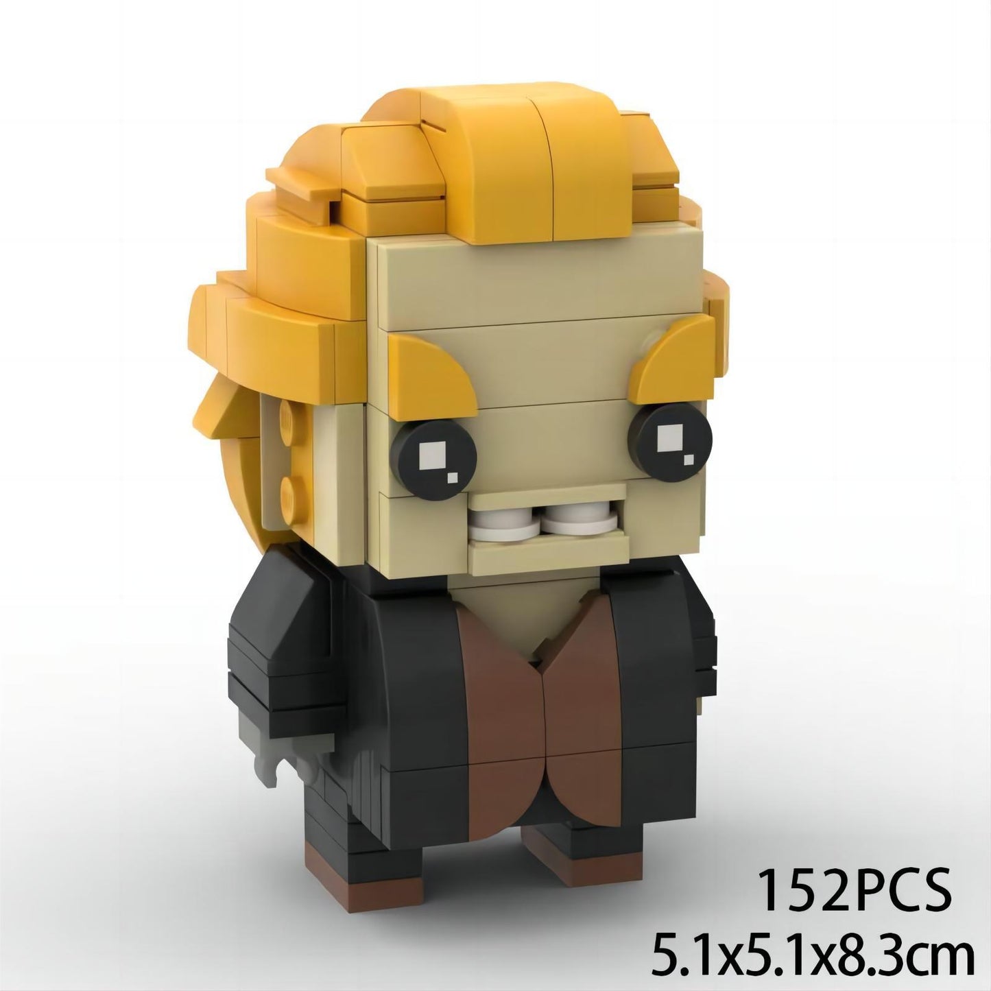 peter pettigrew brickheadz moc building set | harry potter | compatible with lego - 3