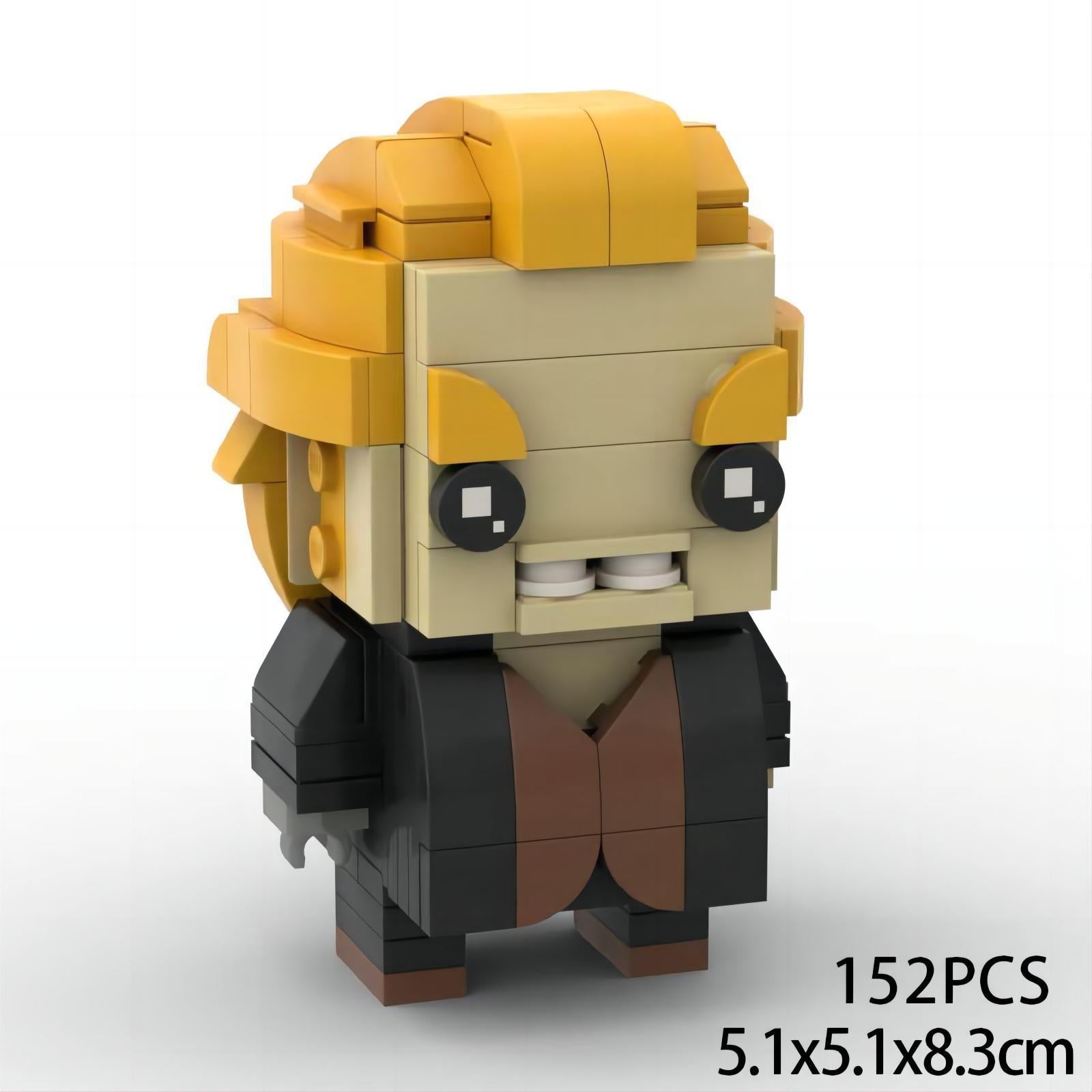peter pettigrew brickheadz moc building set | harry potter | compatible with lego - 3
