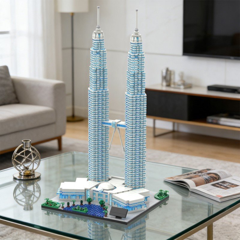 Petronas Twin Towers Building Kit | LEGO-Compatible MOC - 5