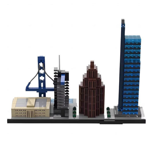philadelphia skyline building kit | moc-36966 - 1