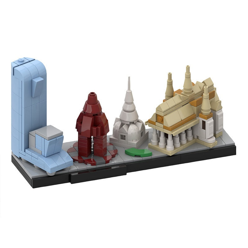 Phnom Penh Architecture Skyline Building Kit | LEGO-Compatible MOC - 1