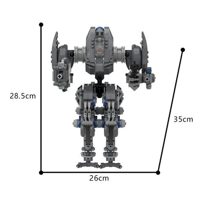 Phobos Mecha MOC Building Kit | Futuristic Robot Figure Model - 5