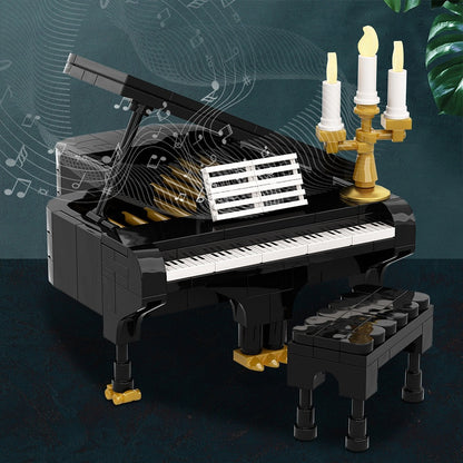 Piano MOC Building Kit | Elegant Musical Instrument Display Model - 4
