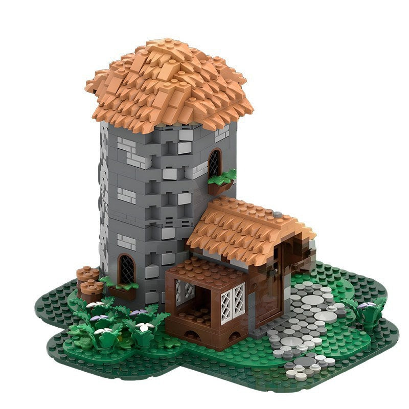 Pigeon Keeper's House MOC Building Kit | Rustic Dovecote Tower - 1