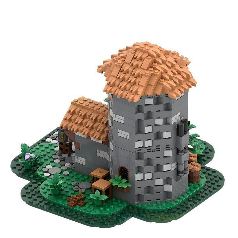 Pigeon Keeper's House MOC Building Kit | Rustic Dovecote Tower - 2