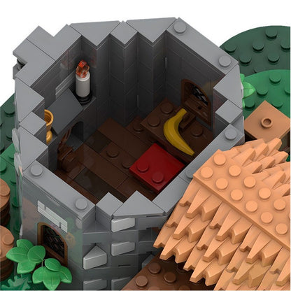 Pigeon Keeper's House MOC Building Kit | Rustic Dovecote Tower - 5