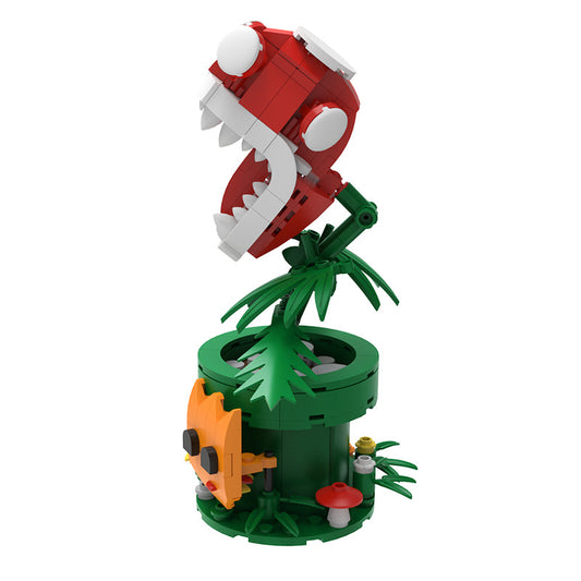piranha plant chomper moc building set - 3