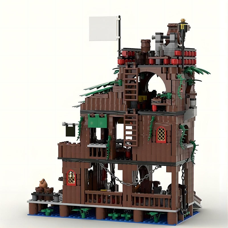 Pirate Harbor Tavern MOC Building Kit - 1