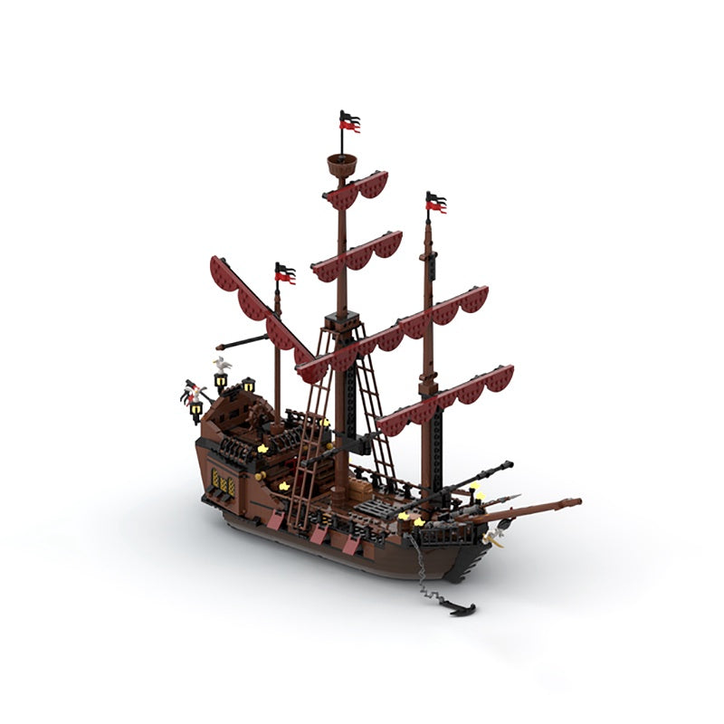 Pirate Harbor Town & Sailing Ship MOC  Building Kit - 2