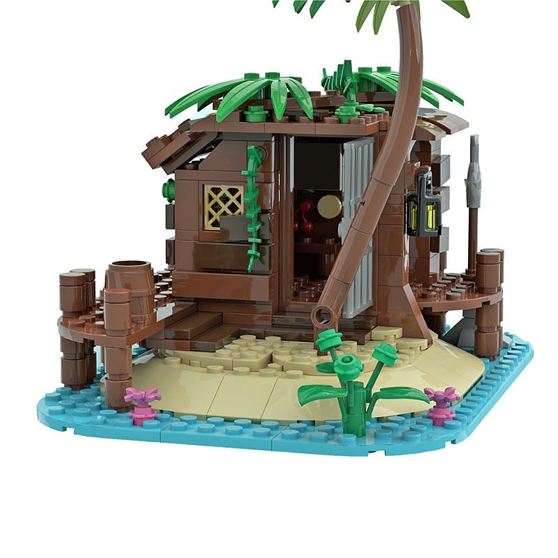 Pirate Shed MOC Building Kit | Coastal Adventure Diorama Structure - 2