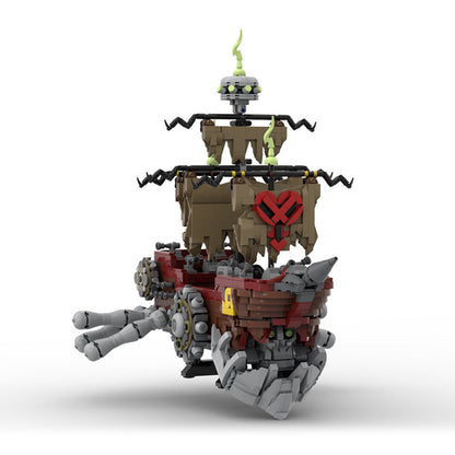 Pirate Ship Heartless Building Kit | LEGO-Compatible MOC - 1
