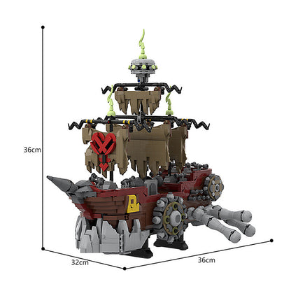 Pirate Ship Heartless Building Kit | LEGO-Compatible MOC - 3