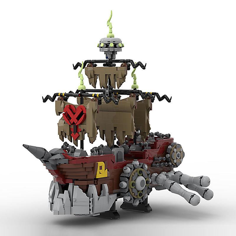 Pirate Ship Heartless Building Kit | LEGO-Compatible MOC - 4